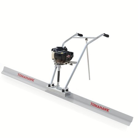 Tomahawk Power 37.7cc Gas Concrete Power Screed and 12ft Aluminum Board Straight Edge TVSA-T + TSB12-E